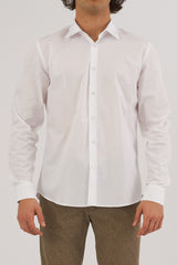 Camicia Brillantina – Bianca in Cotone Fil Coupé
