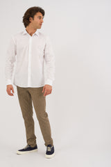 Camicia Brillantina – Bianca in Cotone Fil Coupé