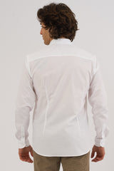 Camicia Brillantina – Bianca in Cotone Fil Coupé