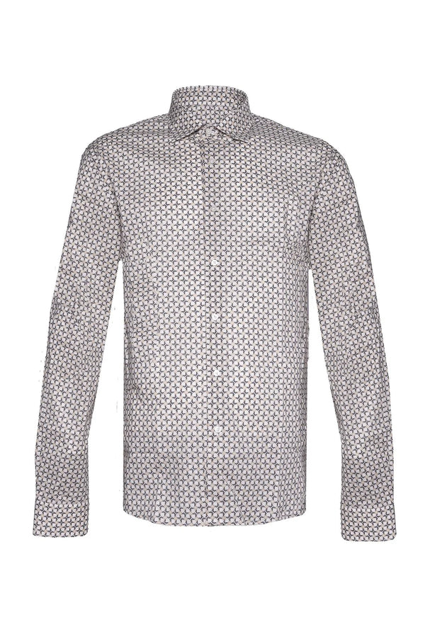 Camicia Geometria Fiorentina – Bianco Alinari