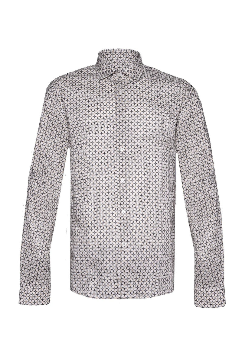 Camicia Geometria Fiorentina – Bianco Alinari