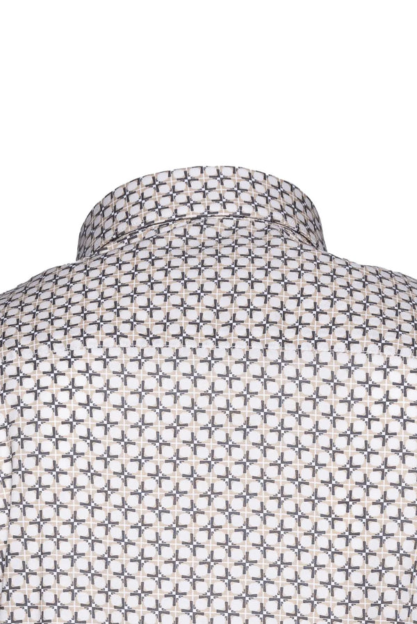 Camicia Geometria Fiorentina – Bianco Alinari
