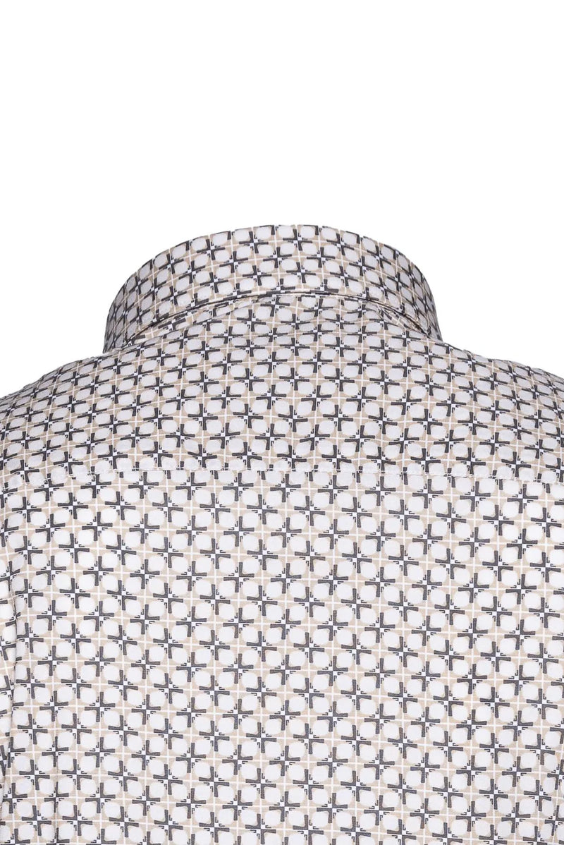 Camicia Geometria Fiorentina – Bianco Alinari