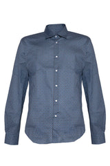 Camicia Geometria Fiorentina – Mosaico Blu