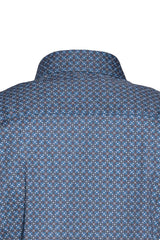 Camicia Geometria Fiorentina – Mosaico Blu