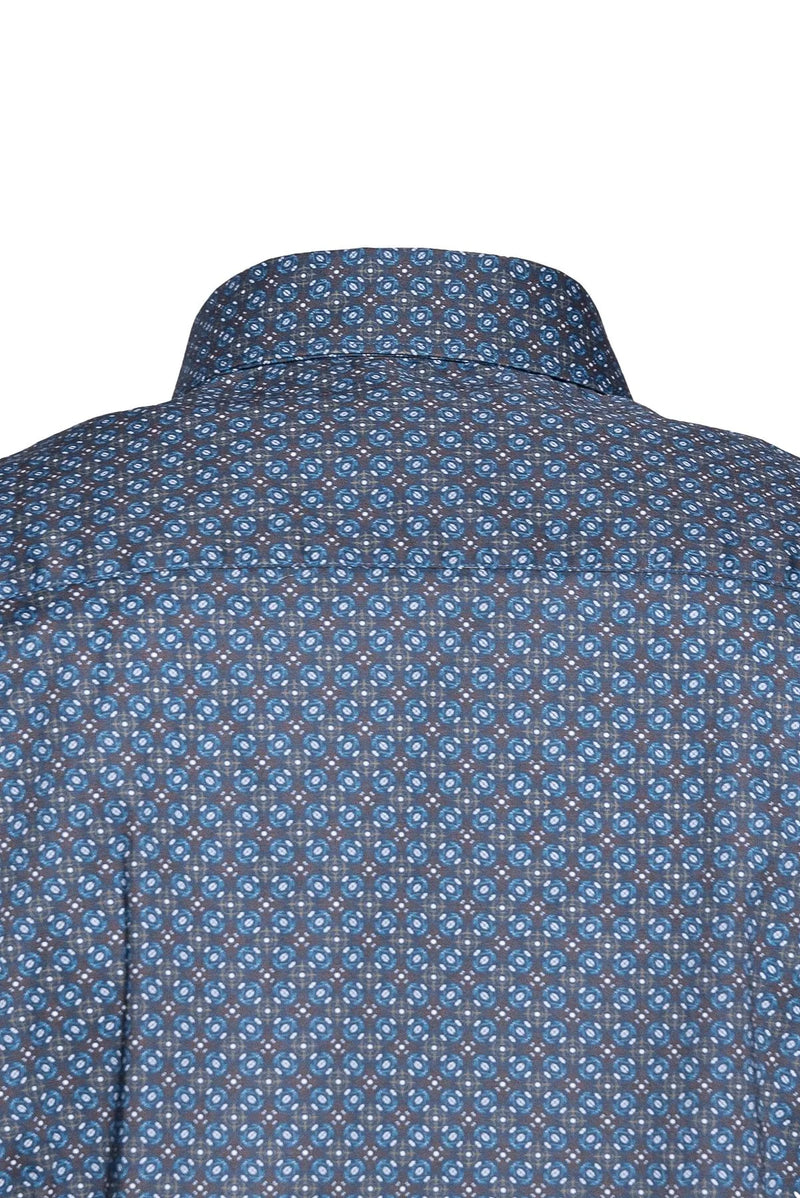 Camicia Geometria Fiorentina – Mosaico Blu