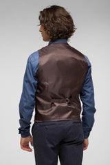 QUINTESSENCE GILET T402TABACCO