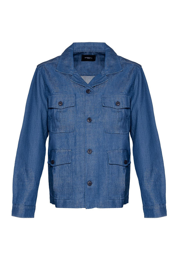 Sahariana Slim Via Riva - Denim