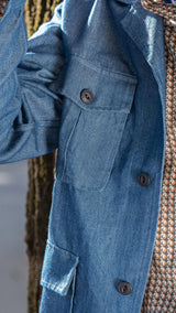 Sahariana Slim Via Riva - Denim